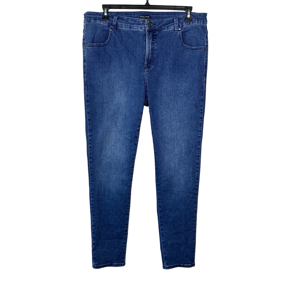 Universal Standard Seine High Rise Skinny Jeans Dark Indigo 18 L USPA0302L-198